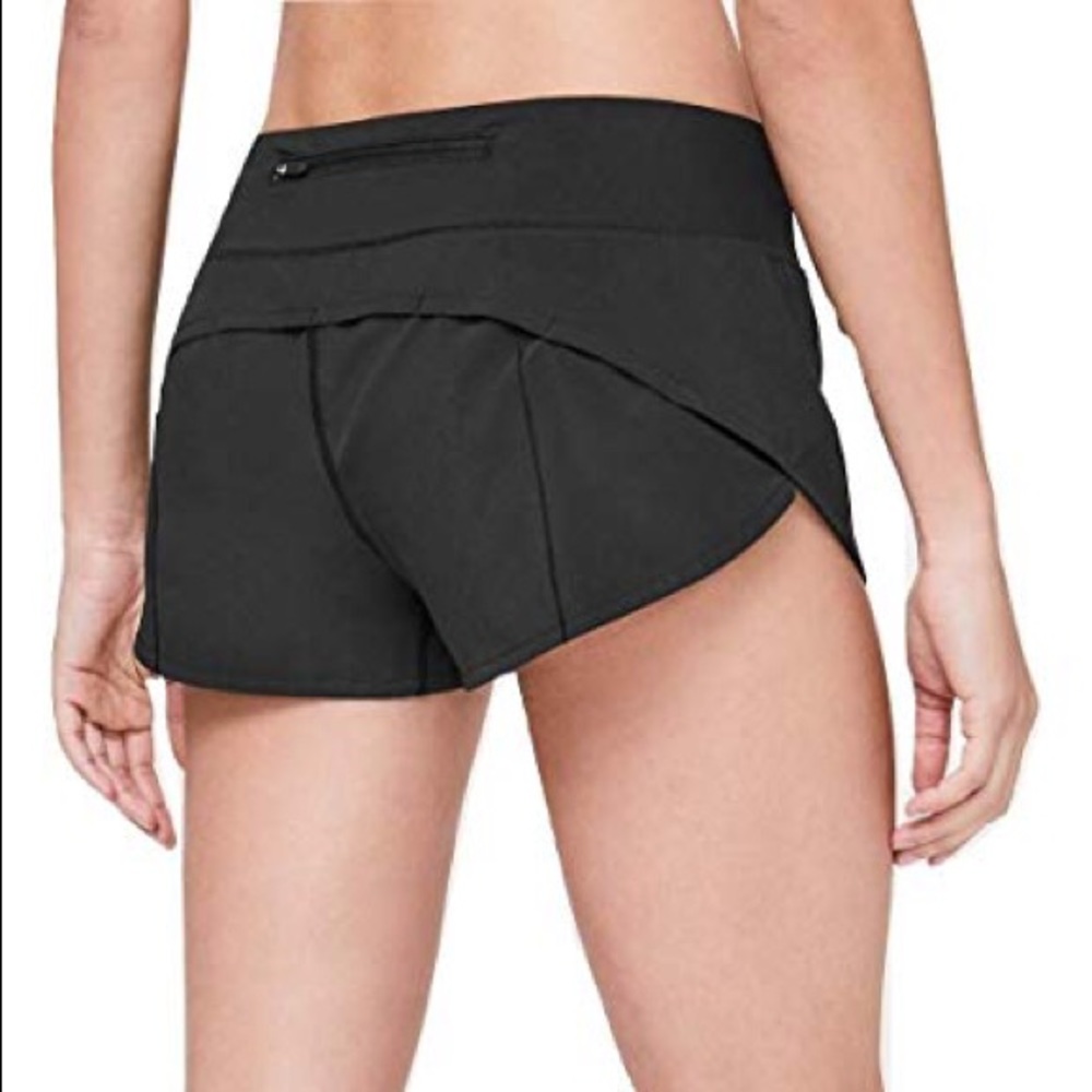 Black Lulu Lemon shorts, size 6